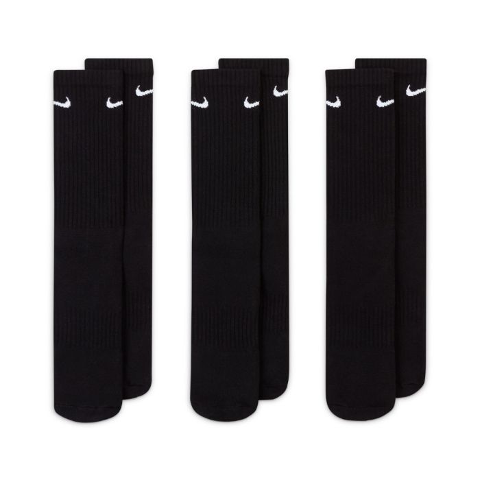 Nike Unisex Strømper Everyday Cushioned Crew Socks 3-Pack