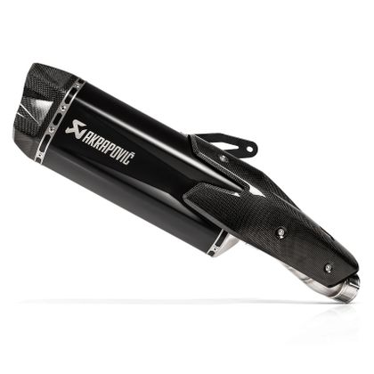 Silencieux Akrapovic Titane noir embout Carbone - Gris / Noir