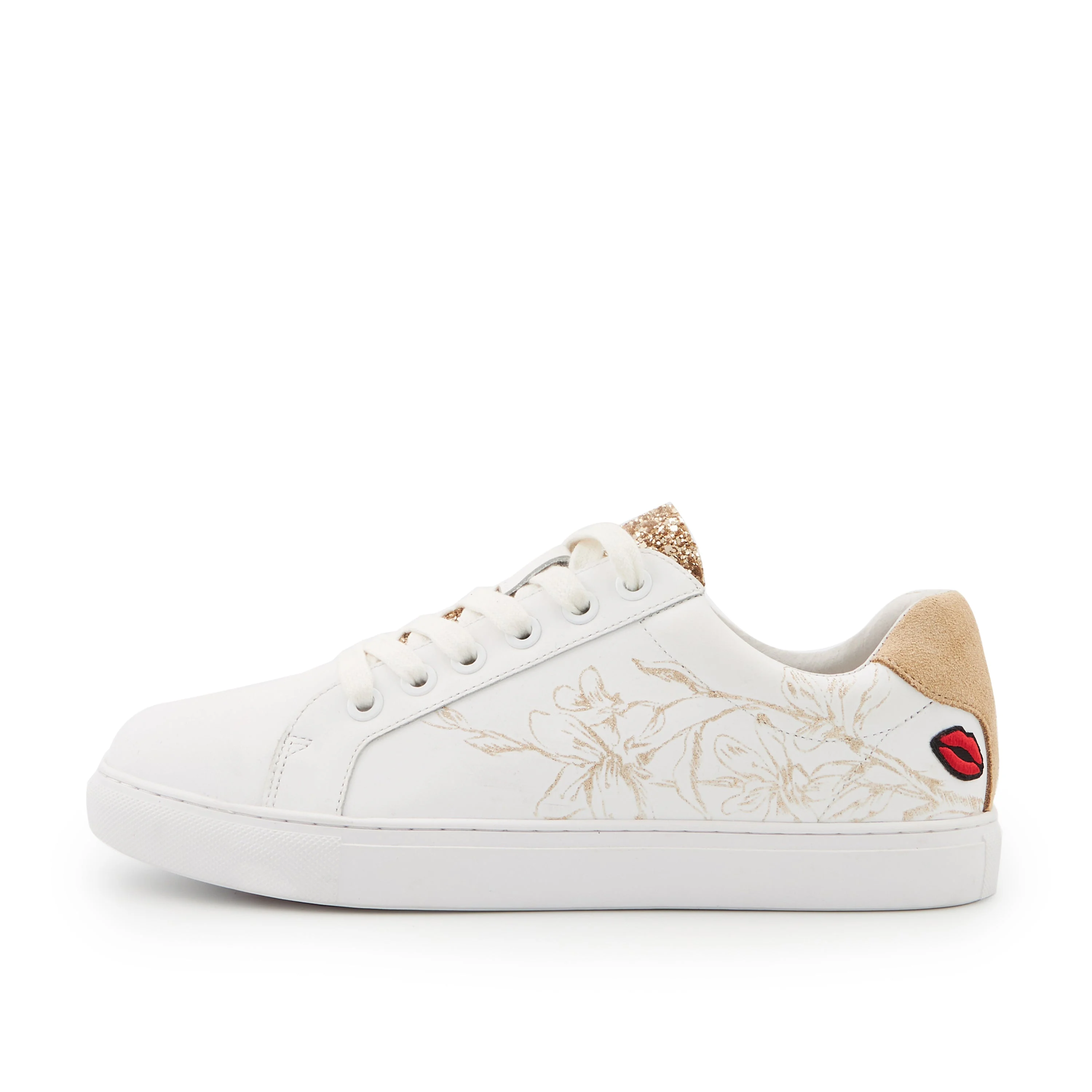 SIMONE FLOWERS - Sneakers en cuir | Blanc