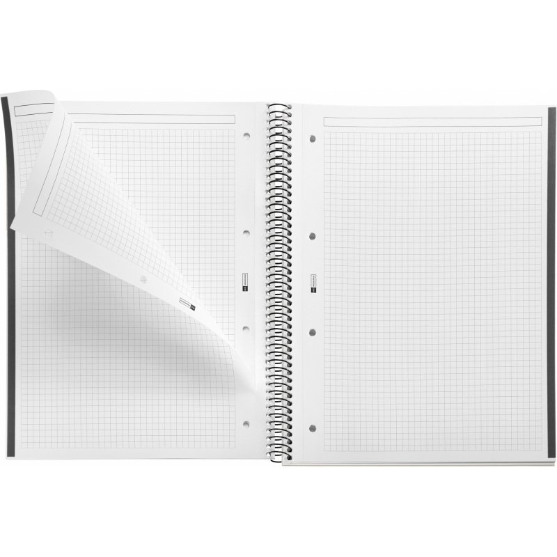 Notebook Emotions, Couverture rigide, A4, quadrillage 5 x 5 mm, 80 feuilles