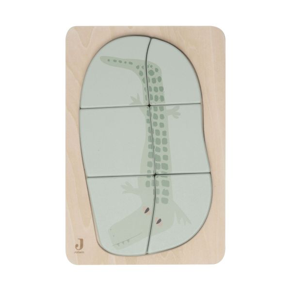 Jollein Jungle Jambo Houten Puzzel - Croco