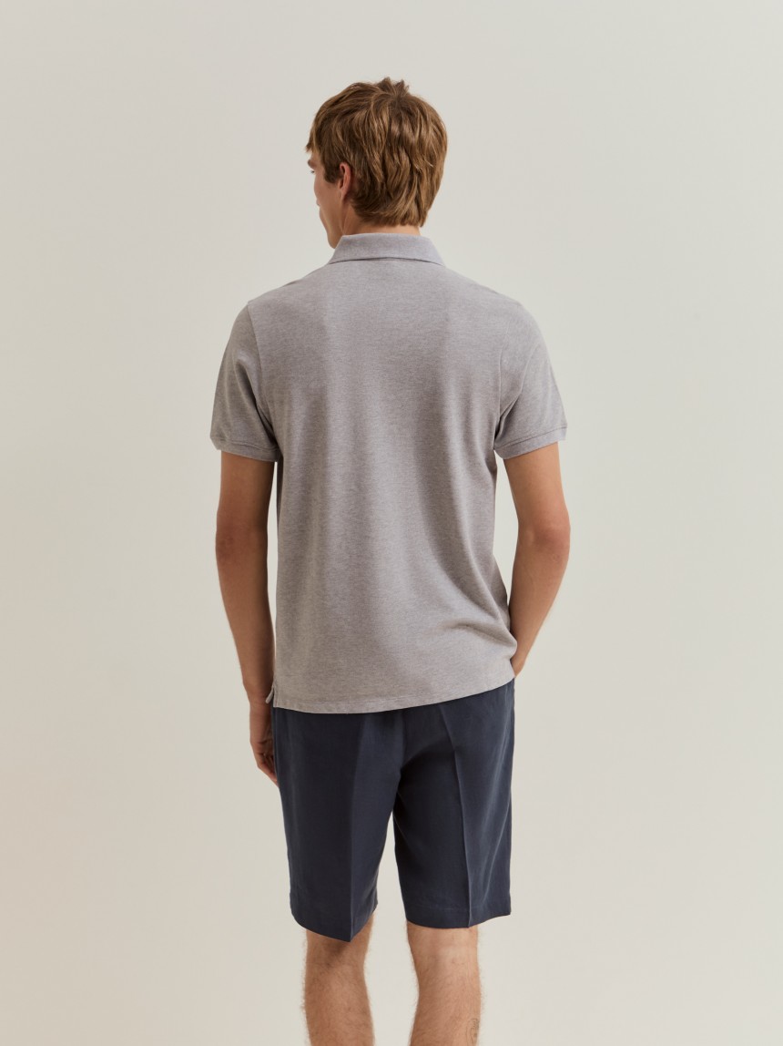 Polo piqué regular fit de algodão