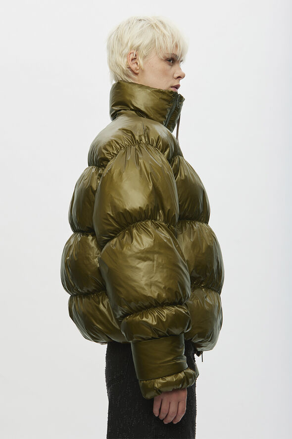 Oval Square Active Zip Jacket Dark olive