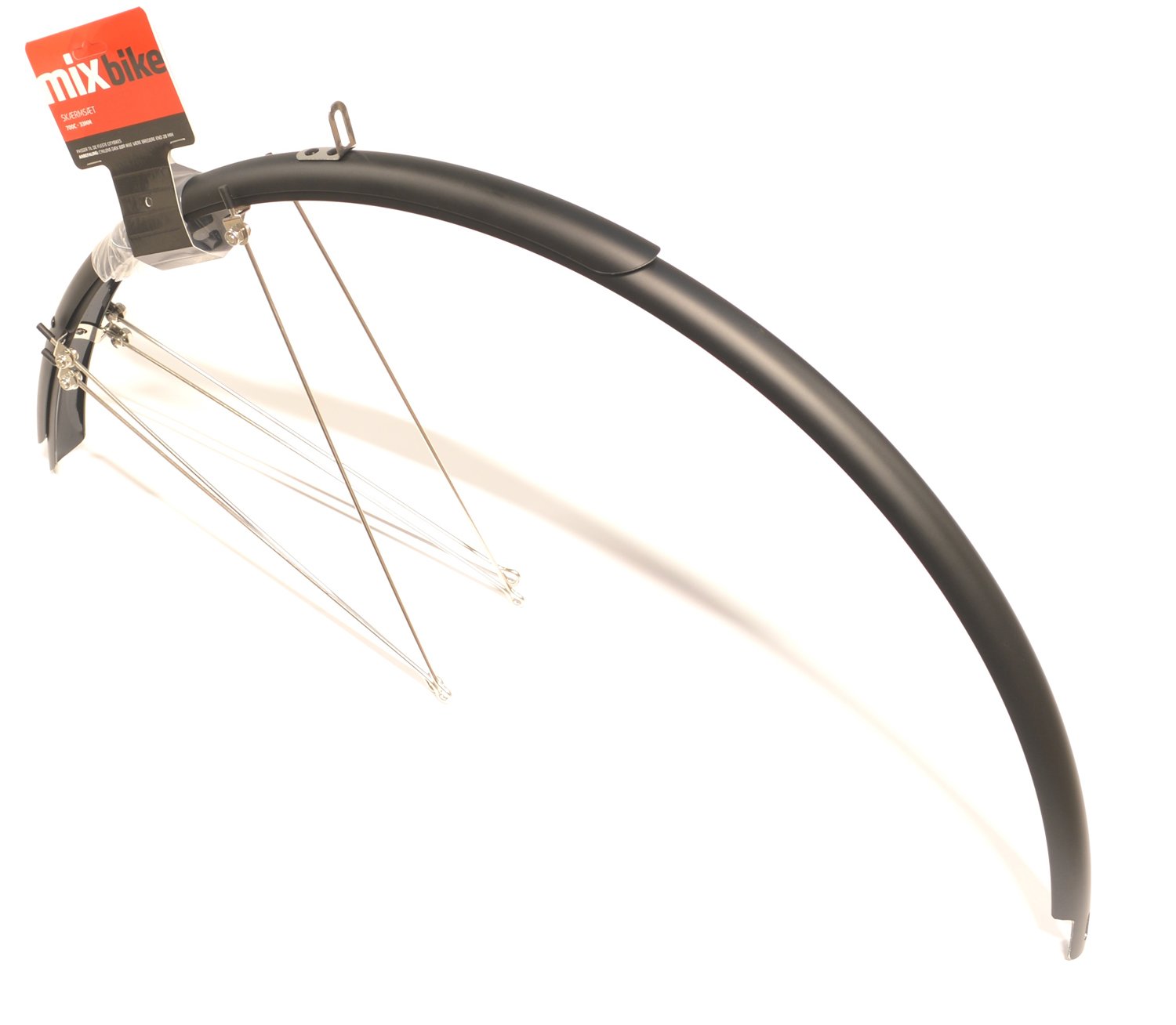 Mixbike skærmsæt til citybike 45mm matsort