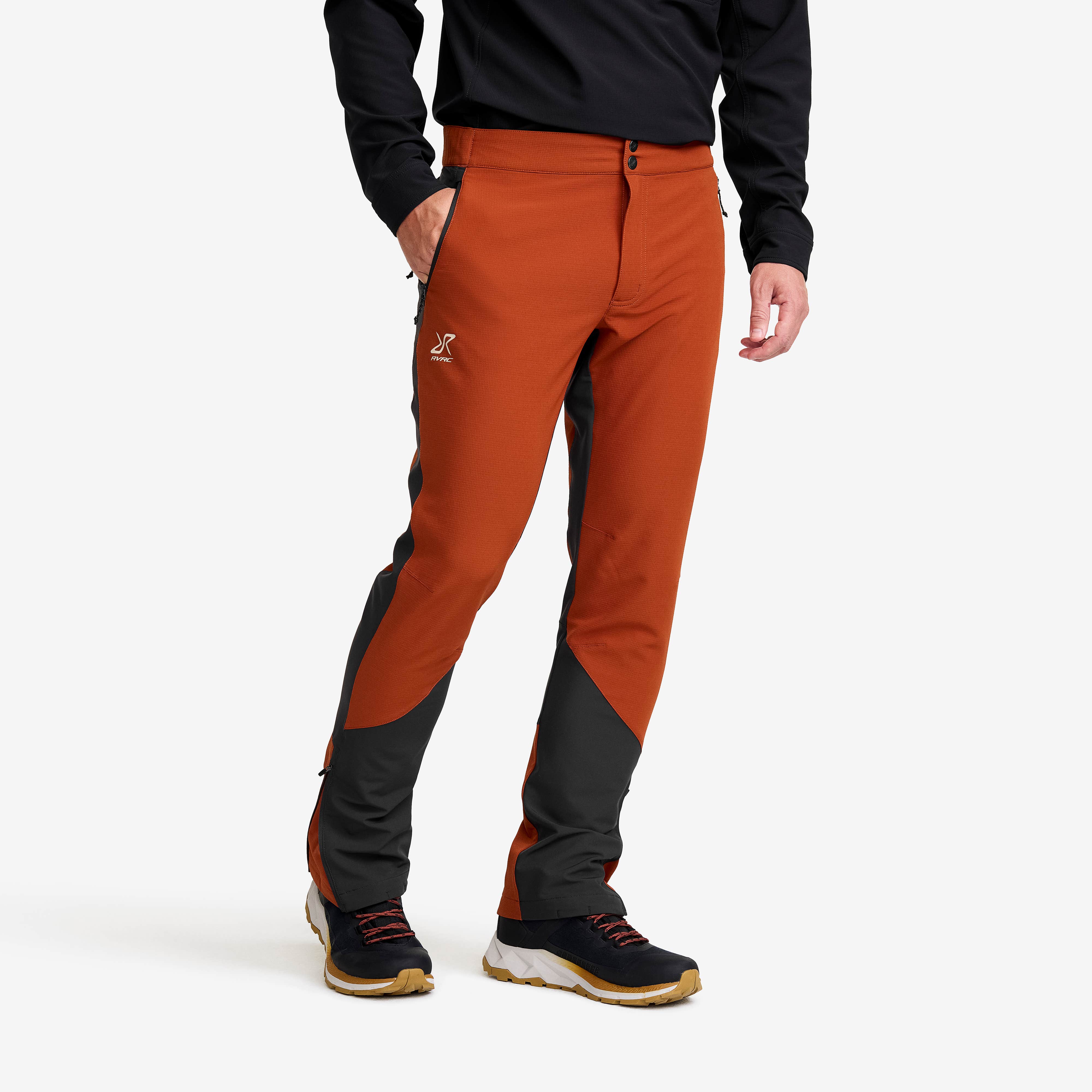 Ridge Trek Stretch Pants Herre Rusty Orange/Anthracite