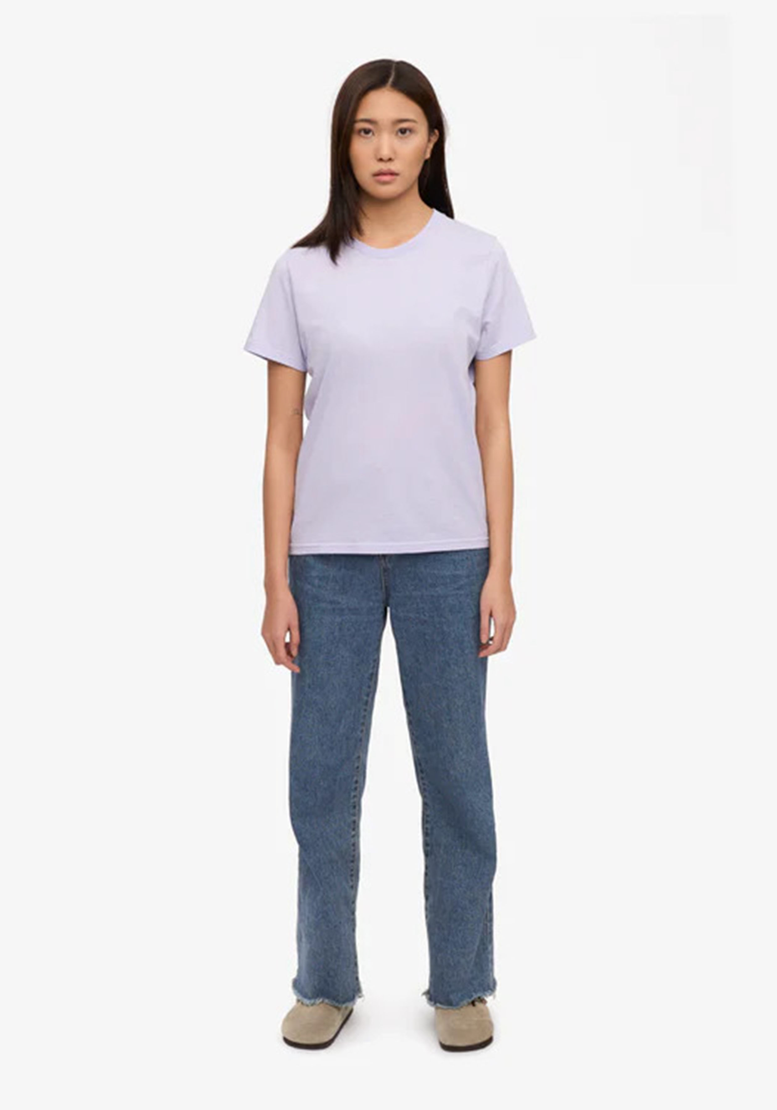 Colorful Standard Damen-T-Shirt Soft Lavender