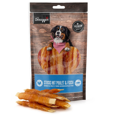 Snuggis Hundesnack Sticks mit Poulet & Fisch 150g