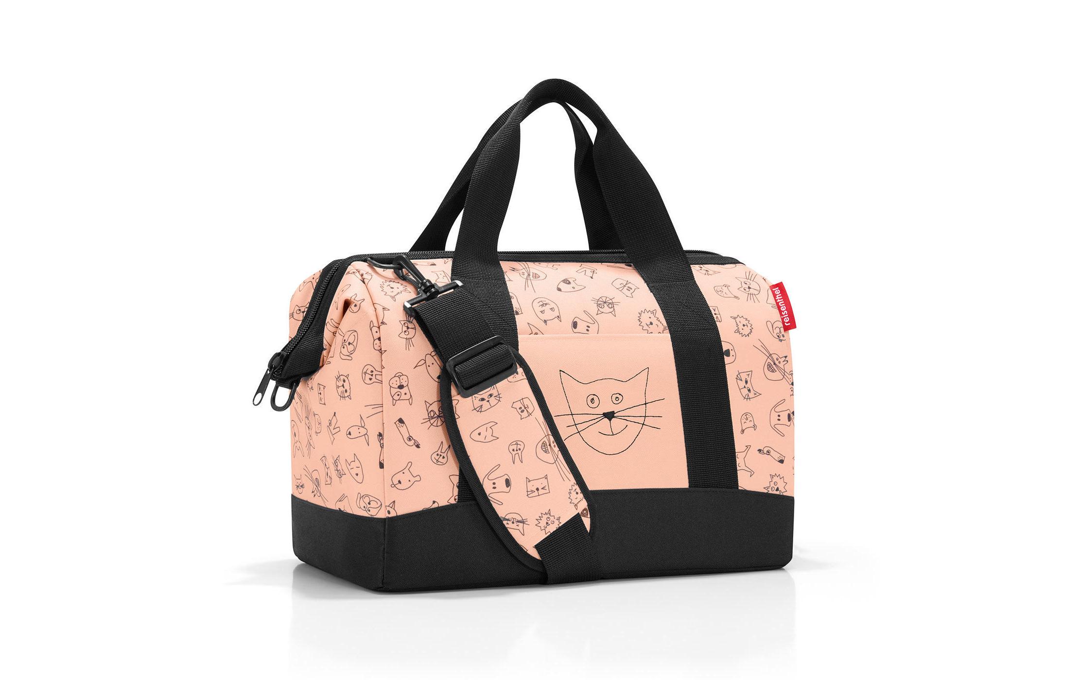 Reisetasche Allrounder M Kids Cats and Dogs RosaReisetasche