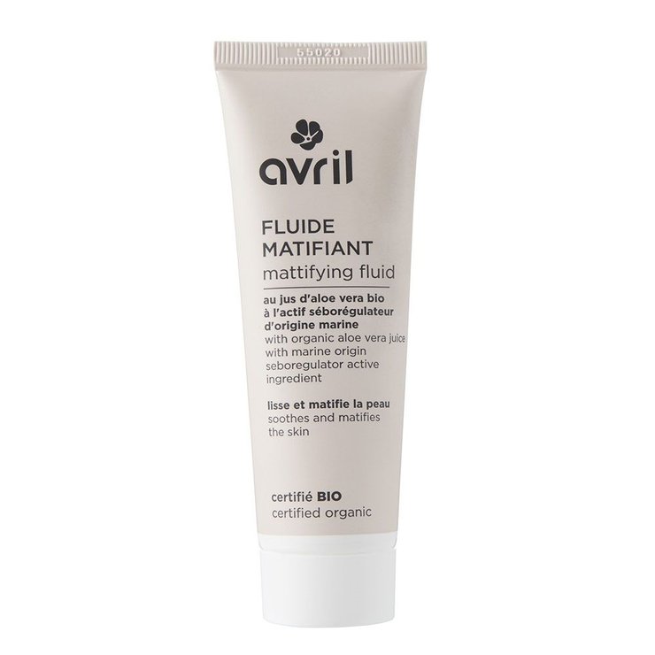 Fluide matifiant au jus d'aloe vera bio 50ml Avril