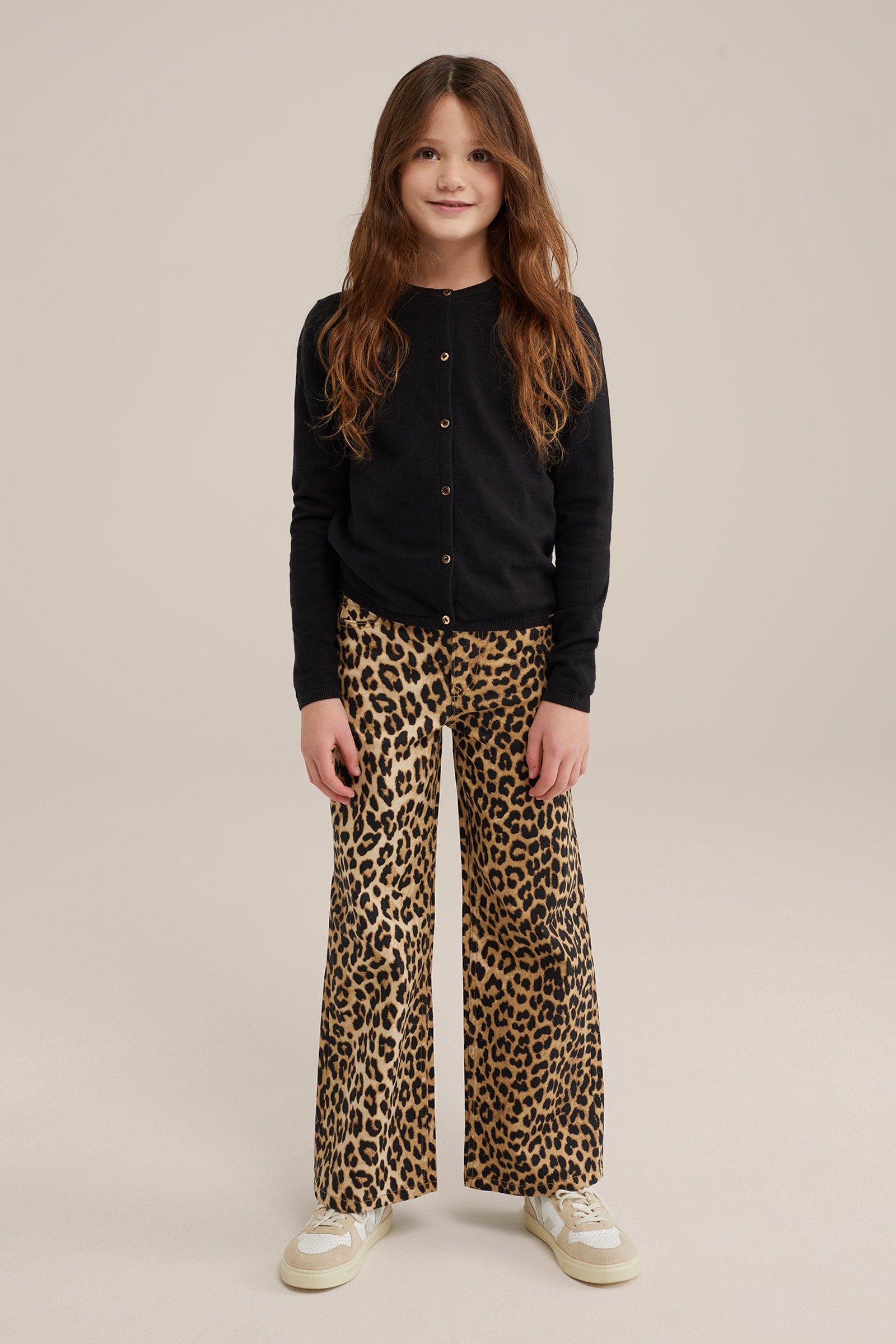 Meisjes gebreide vest WE Fashion Zwart