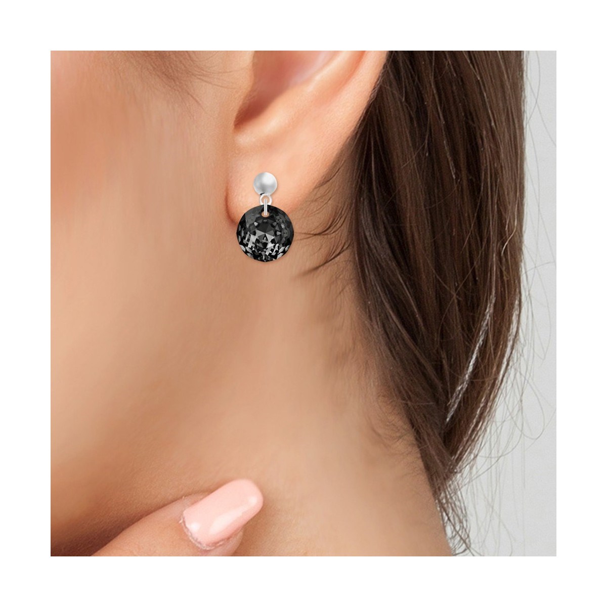 Boucles d'oreilles SC Crystal ornées de Cristaux scintillants
