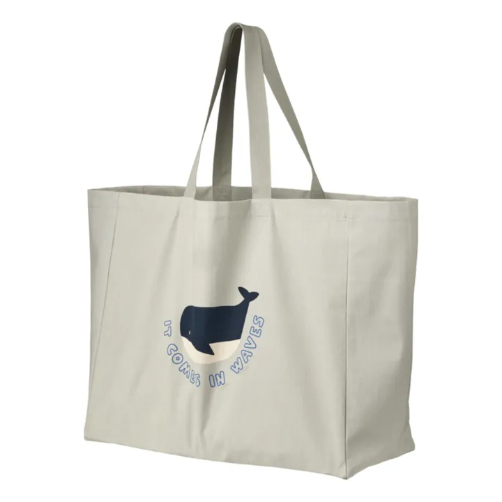 Liewood Tote Bag Maxi Coton Bio | Bleu gris