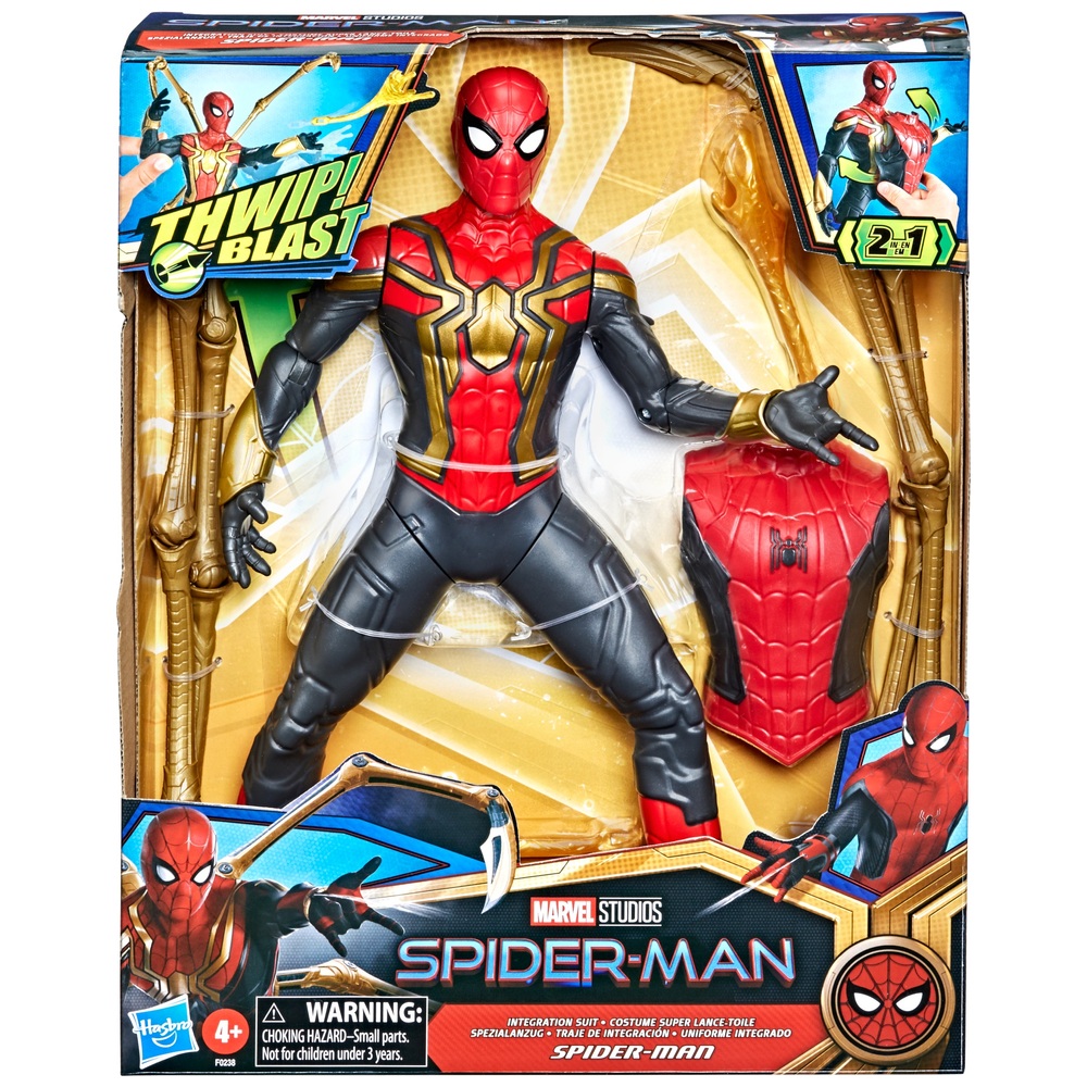 Marvel Spider-Man Deluxe Thwip Blast Integrated Suit Spider-Man Actionfigur