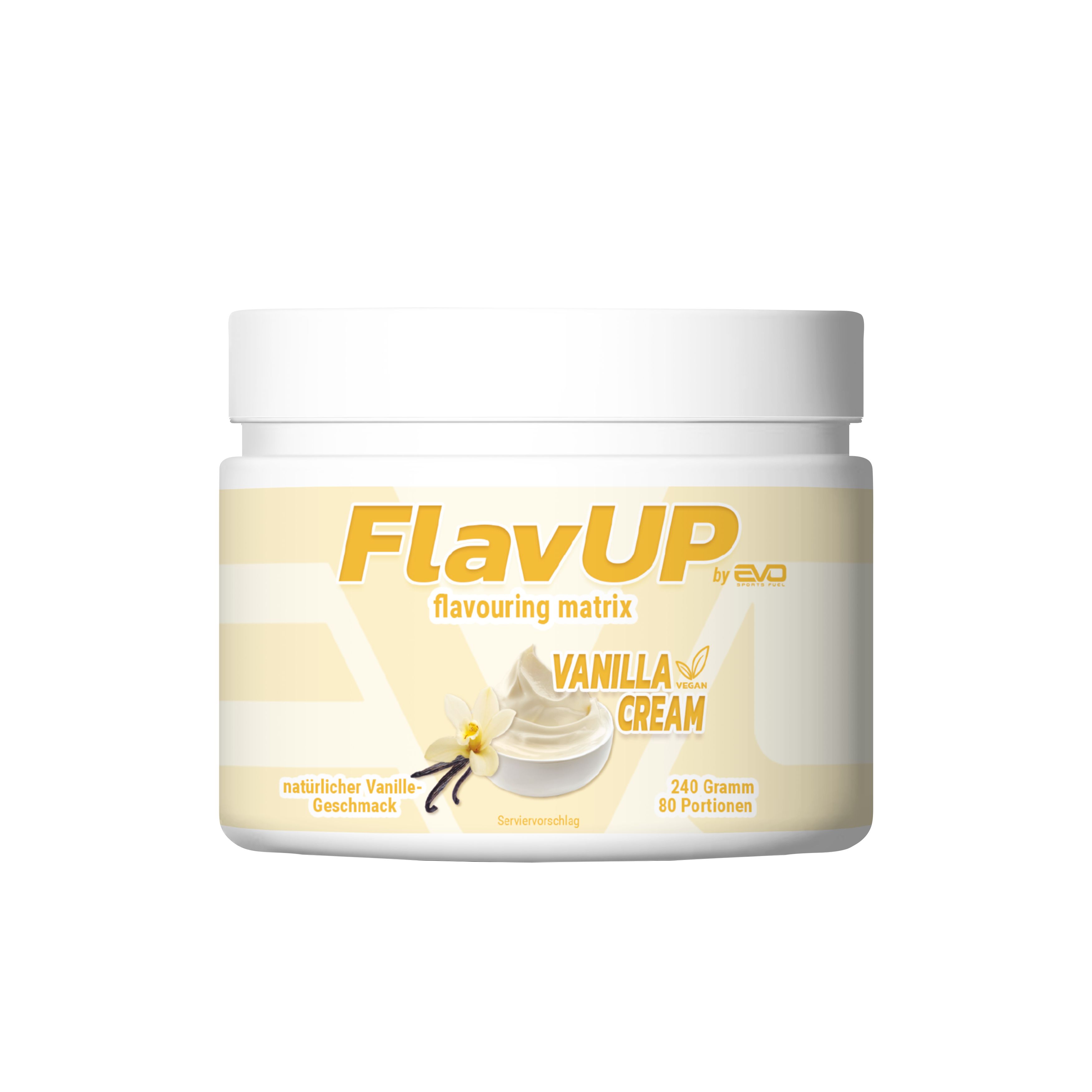 EVO FLAVUP VANILLA CREAM GESCHMACKSPULVER