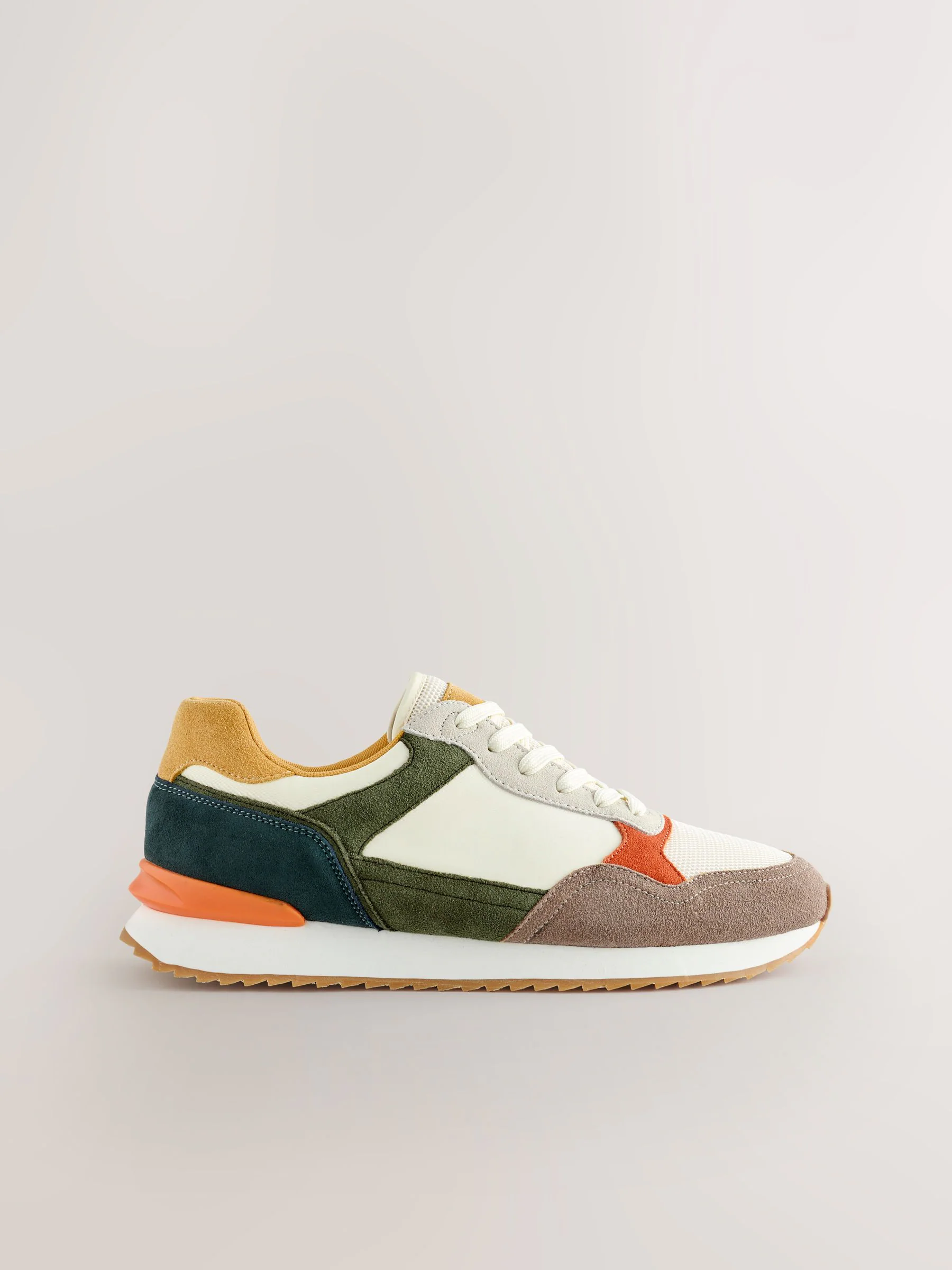 Meerkleurig - Trainers with Suede Trim