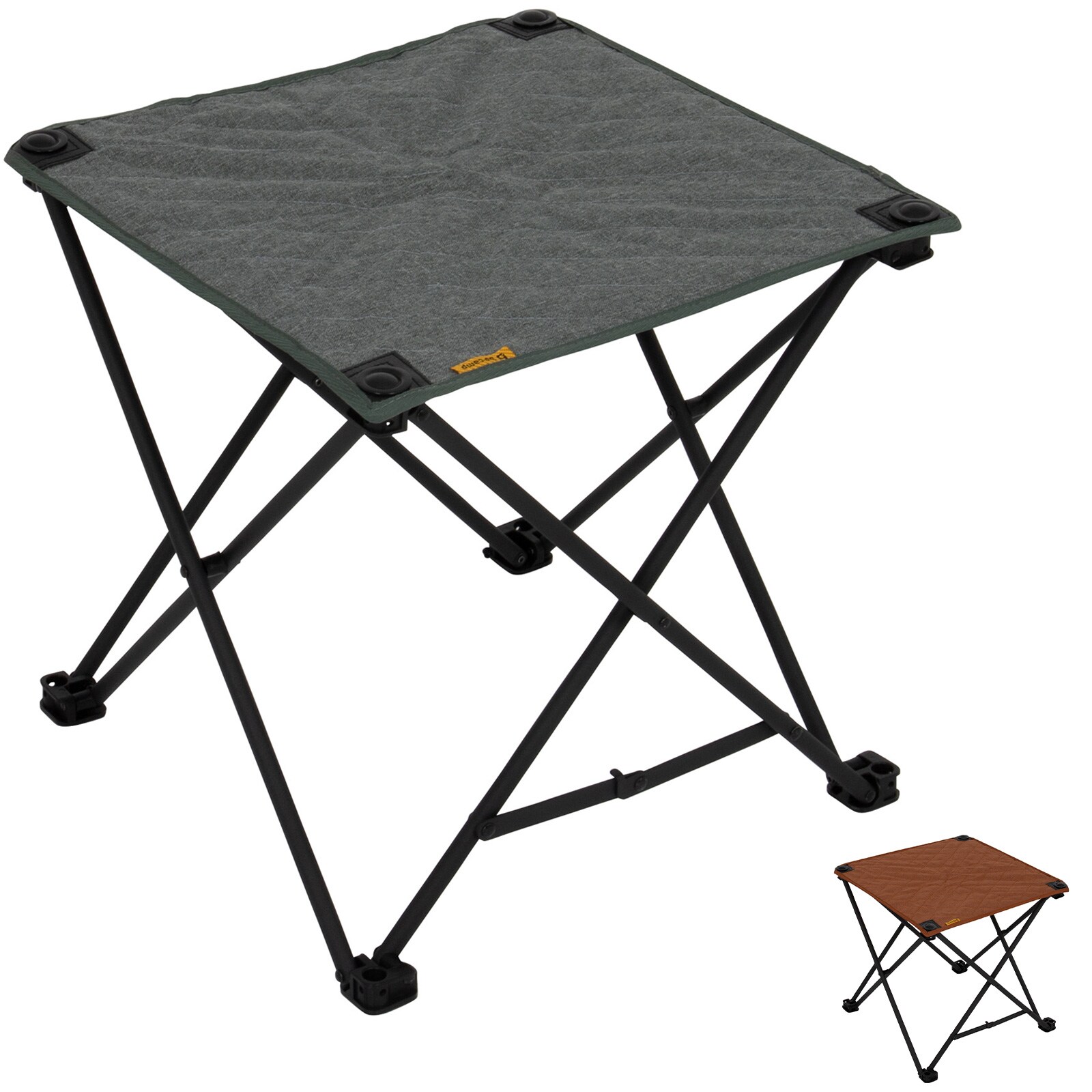 BO-CAMP Campinghocker Klapphocker Mentone Mini Trekking Falthocker Leicht 70 kg Farbe: Clay