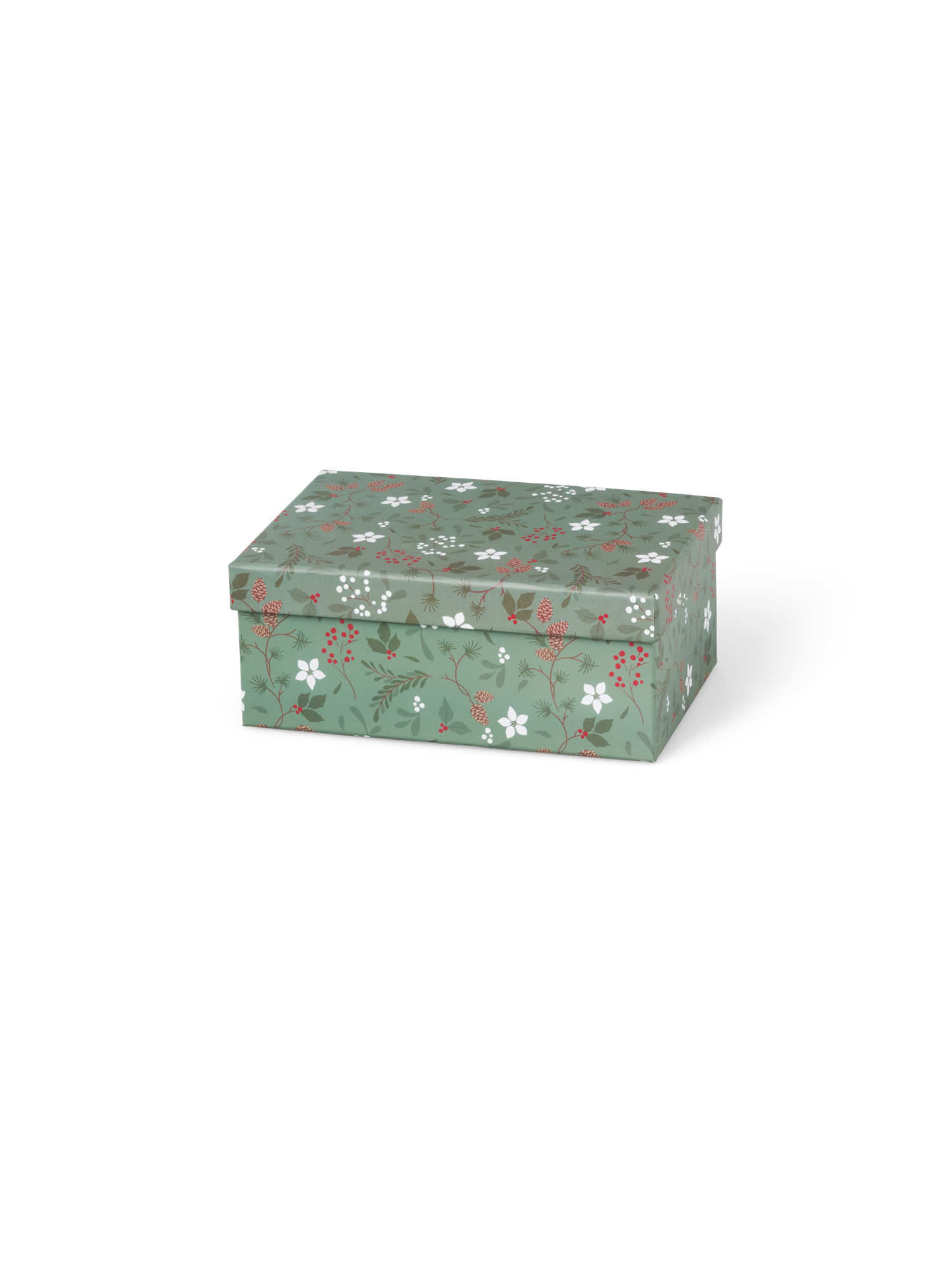 Æske | Papir. 19,5 x 12 x 7,5 cm. | Moss Green