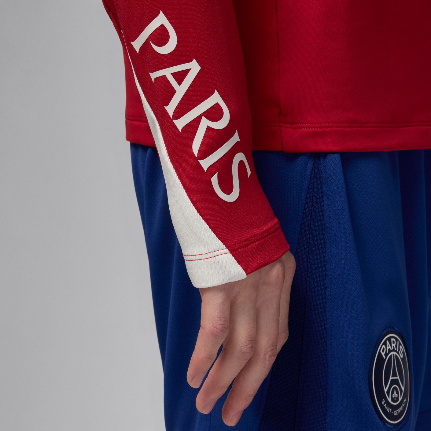 Nike Paris Saint-Germain x Jordan Strike Trainingstrui 1/4-Zip 2024-2025 Rood Wit