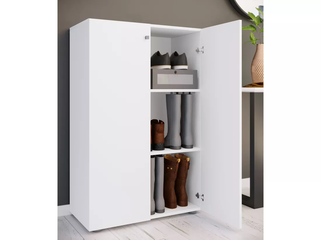 Armoire à chaussures en bois Étagère à chaussures Lona 3