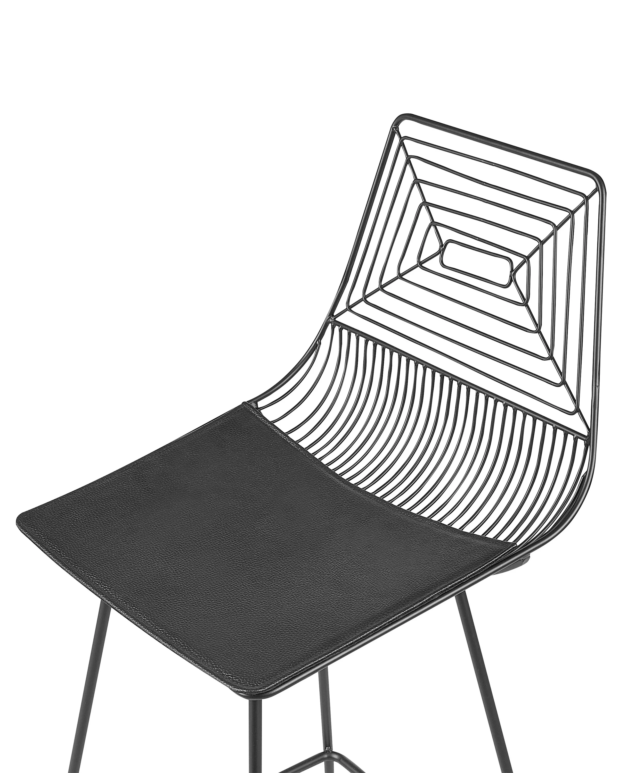 Set van 2 barstoelen BISBEE Metaal Zwart