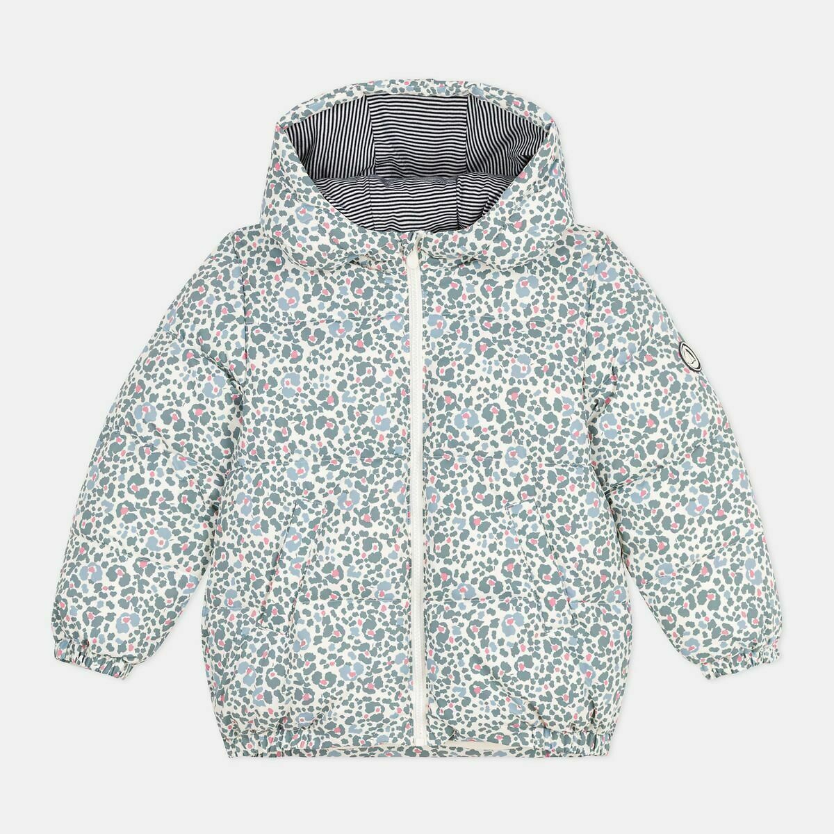 PETIT BATEAU<br>Jaqueta de penas com capuz