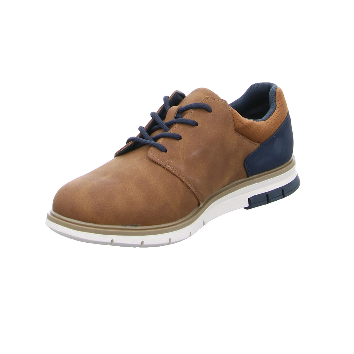 BUGATTI SHOES Halbschuh-City Cognac Synthetik