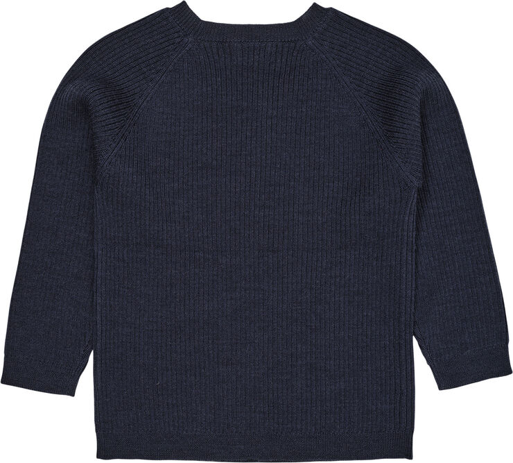 Copenhagen Colors MERINO CLASSIC RIB BLOUSE Navy