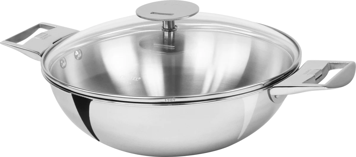 Wok inox Casteline amovible 20cm Cristel