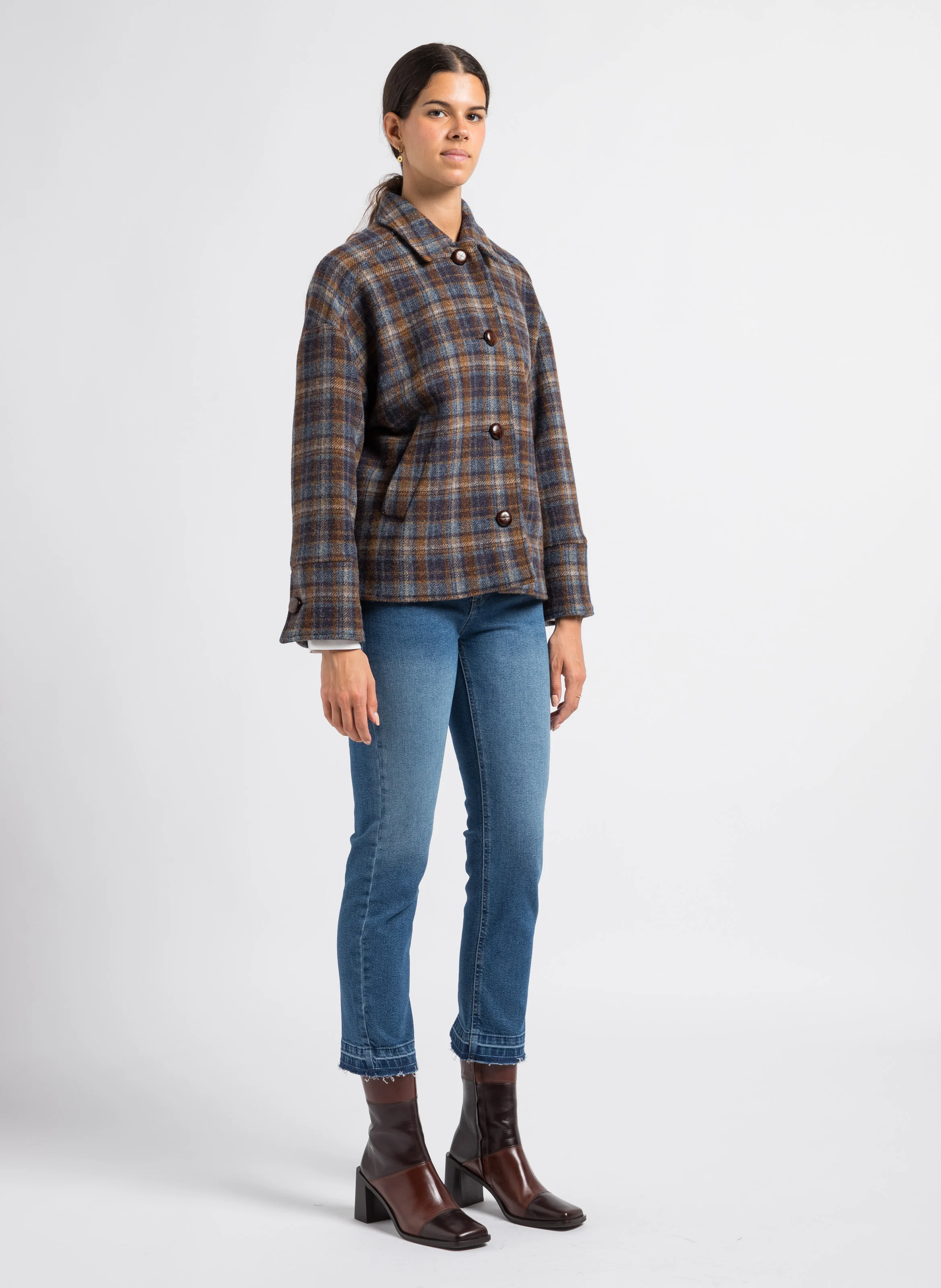 Bottines en cuir | Marron