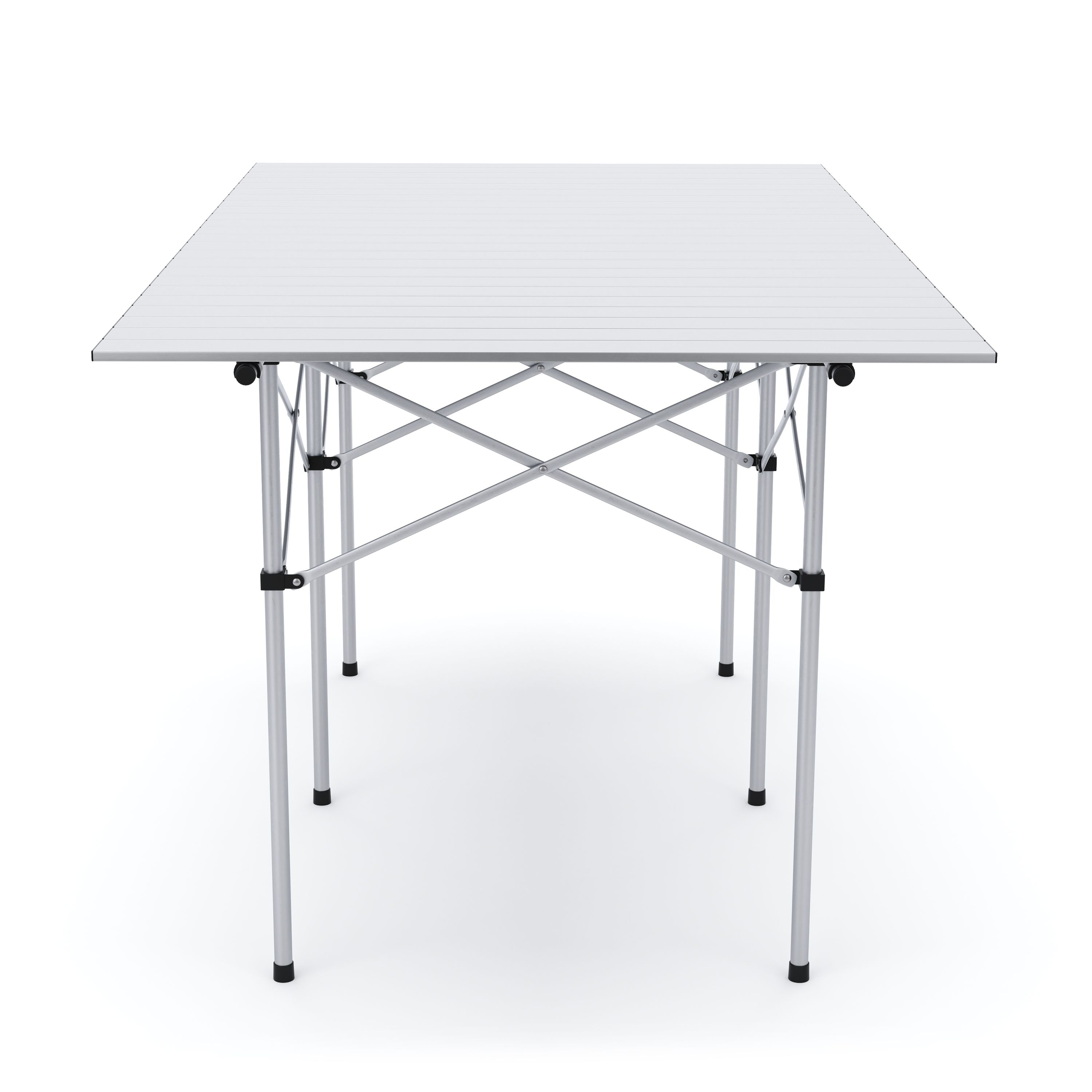 Campingtisch klappbar 140 x 70 cm silber