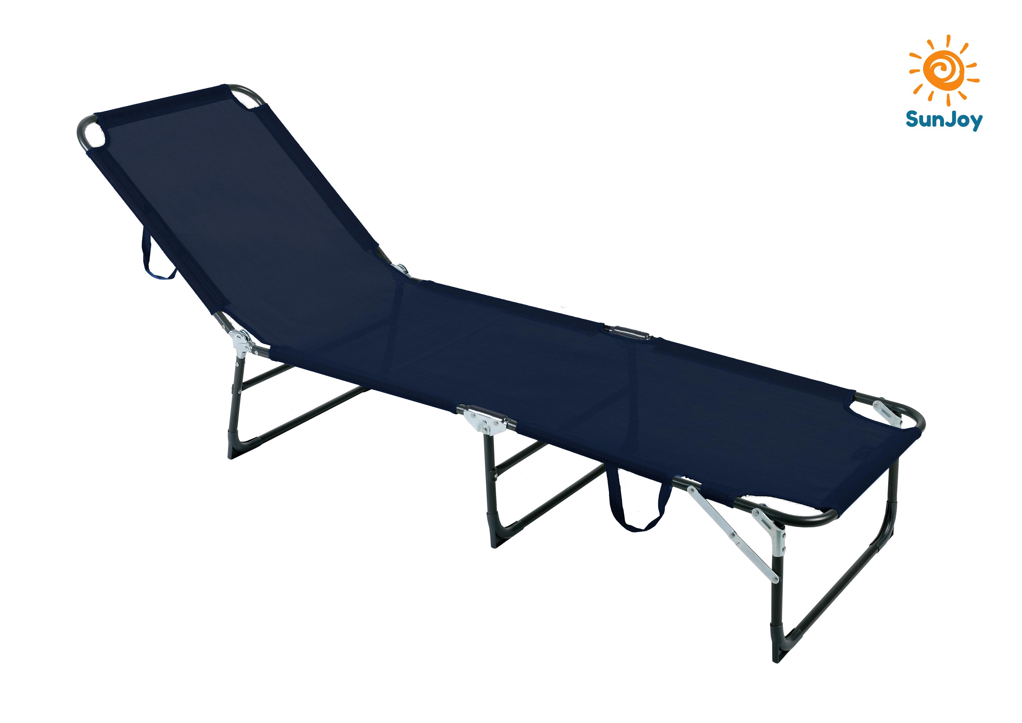 LIT DE CAMPING ZARIA BLEU FONCE TEXALINE ACIER