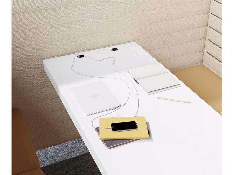 max connect Steckdoseneinheit ATOM T13, 2x USB-C Schwarz Innovative Einbau-Lösung für Typ 13-Steckdose und USB-Anschlüsse