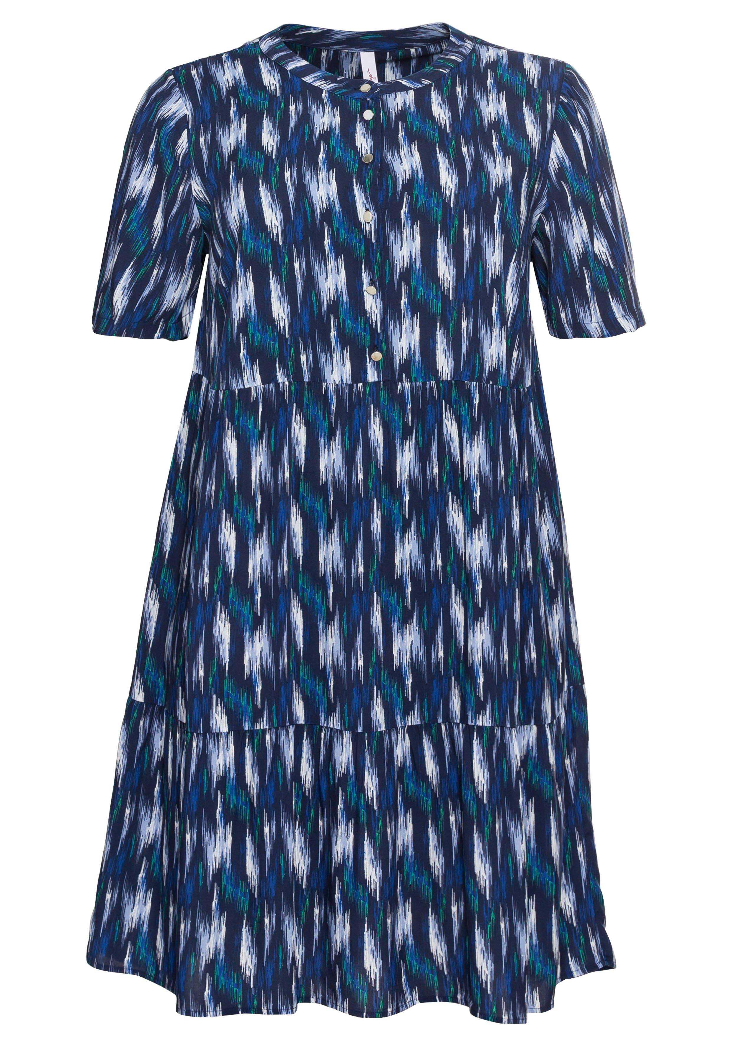 Kleid mit Alloverprint, in Stufen-Optik