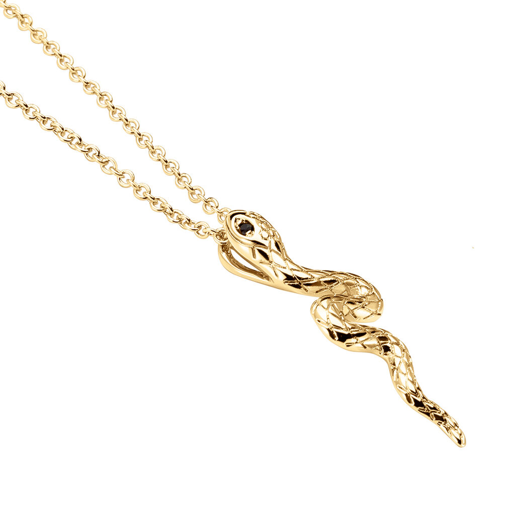Collier Yasha Plaqué Or Jaune Spinelle