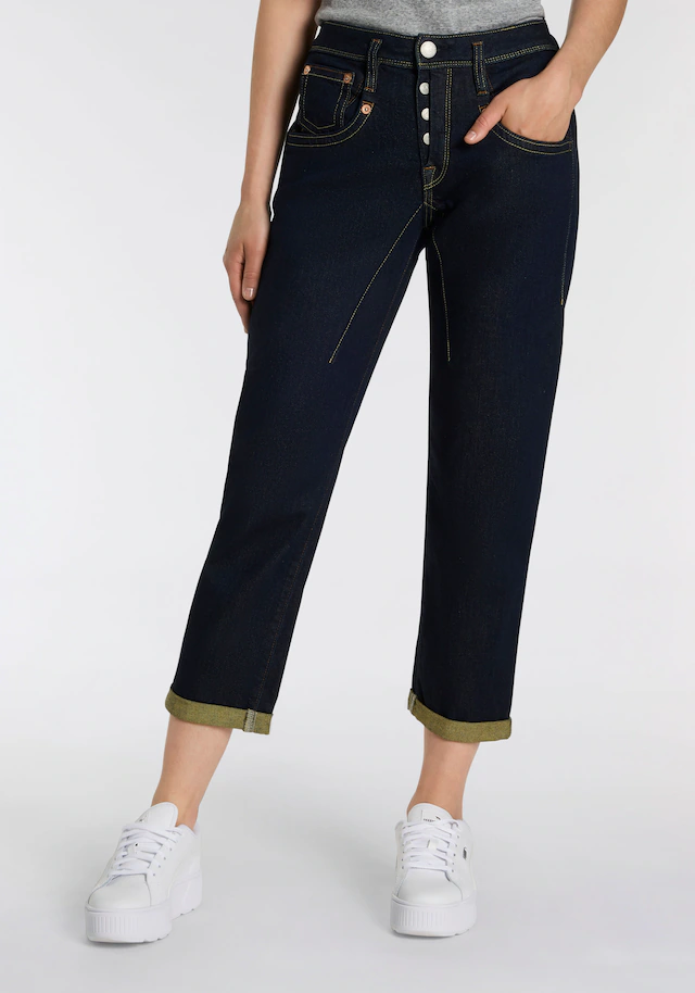 Herrlicher Boyfriend-Jeans »Shyra Tap Denim Comfort« mit Umschlagsaum
