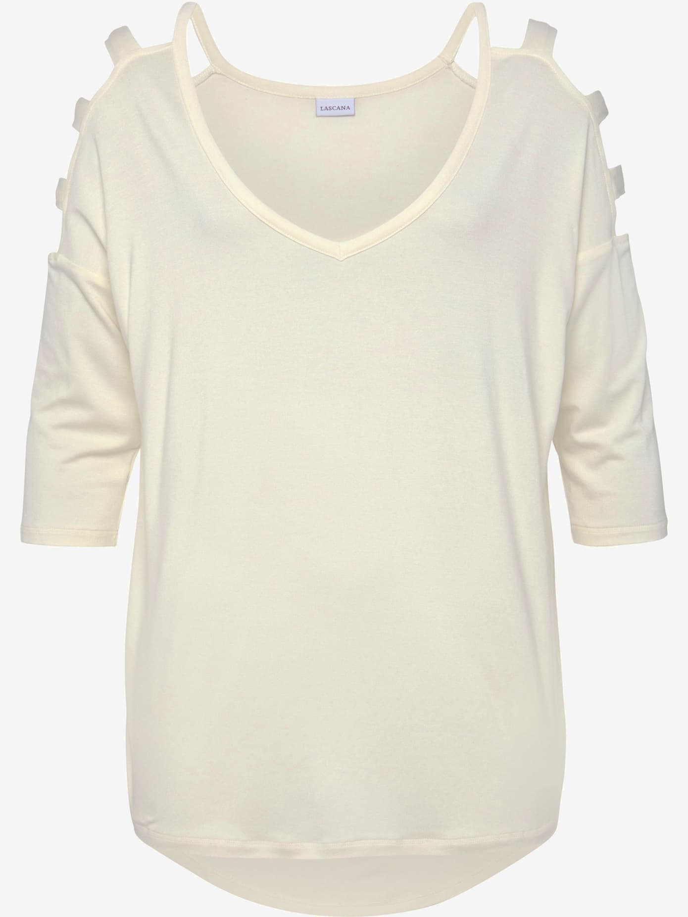 T-shirt à manches 3/4 t-shirt à manches longues avec encolure en v