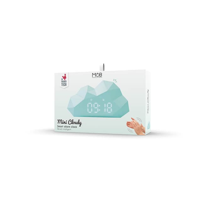 Vækkeur Mini Cloudy Lyseblå