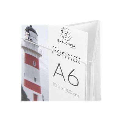 Exacompta Office - Triptyque pour A6 - cristal