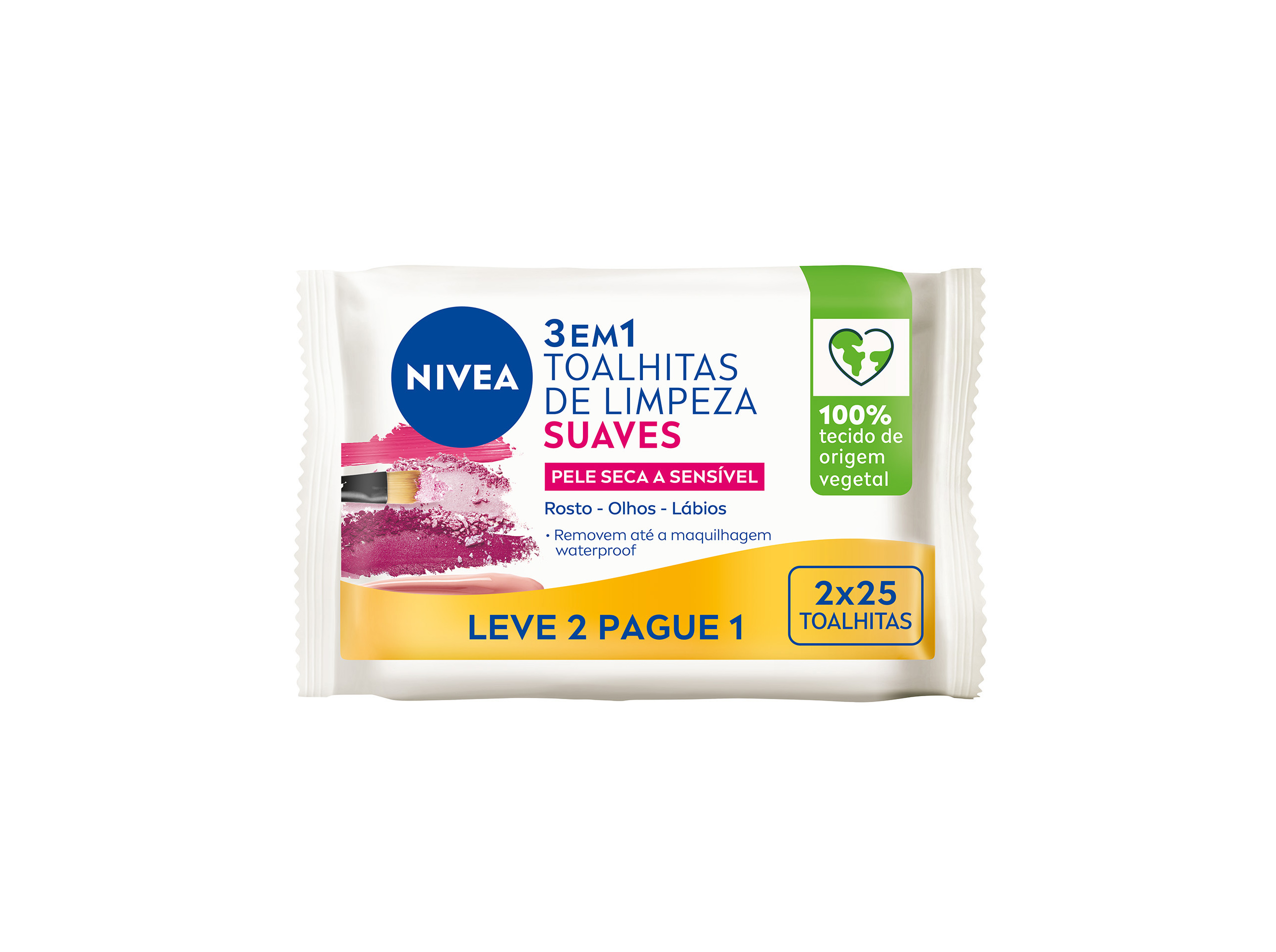 Toalhitas de Limpeza de Rosto Suaves para Pele Sensível L2P1 NIVEA 25   25 un
