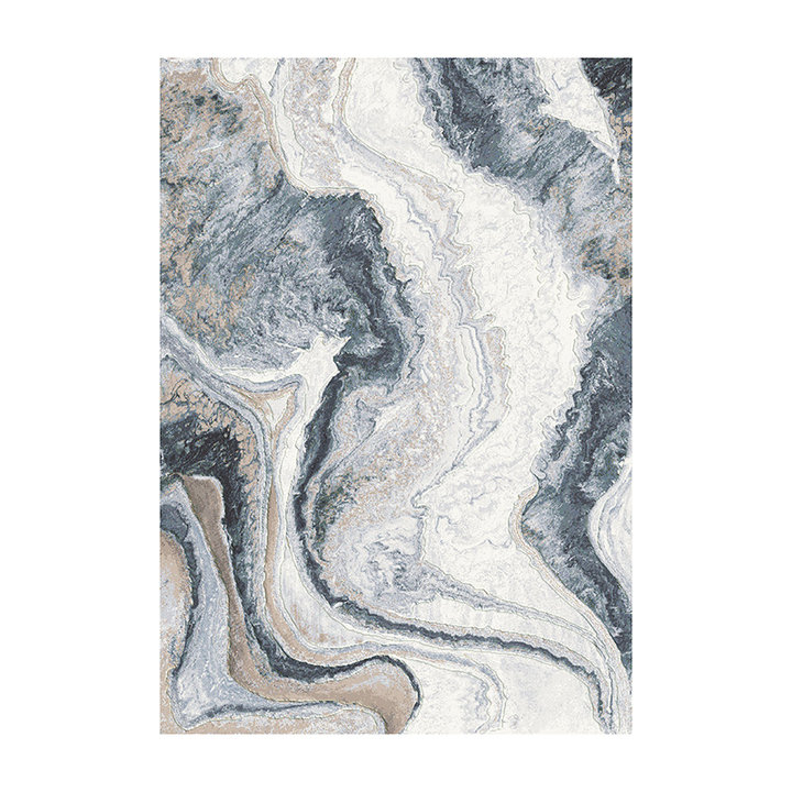 Modern vloerkleed - Aspen Blauw 8656 | Zacht