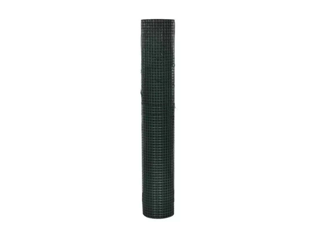 Grillage Acier galvanisé et revêtement en PVC 10 x 1 m Vert 2