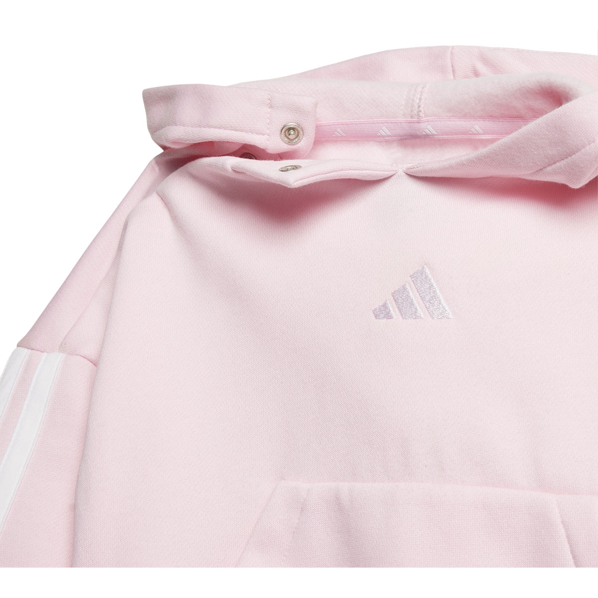 adidas 3-Stripes FL Hood Joggingsæt Børn