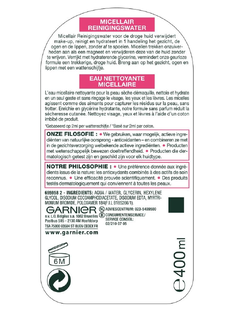 Garnier SkinActive Alles-in-1 Micellair Reinigingswater 400ML