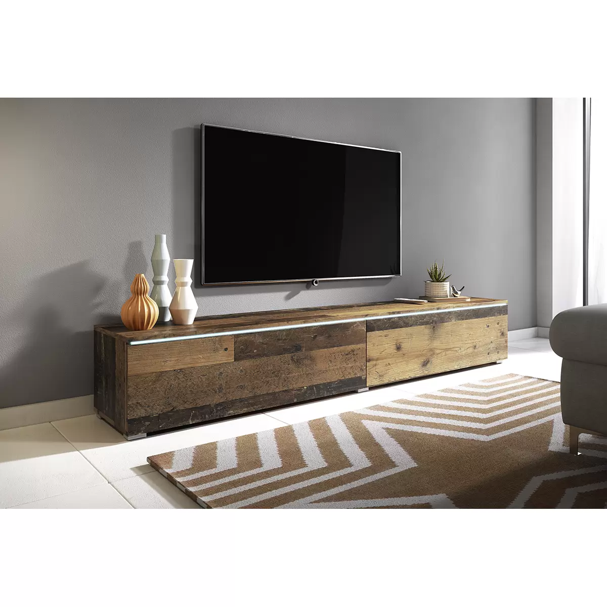 Lowboard Rijeka D180 braun,Eiche