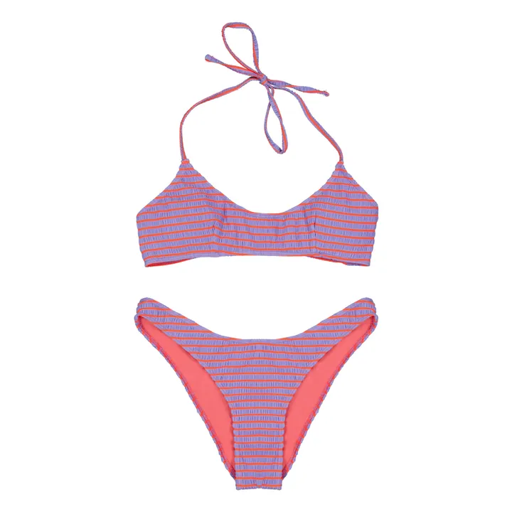 Caro luna Maillot 2 Pièces Olivia Seersucker | Lavande