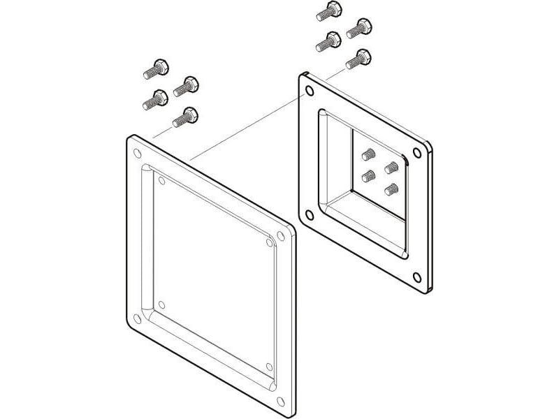 NEOMOUNTS VESA-Platte FPMA-VESA100 Vesa-Adapterplatte: vergrössert VESA 75 x 75 zu VESA 100 x 100 mm