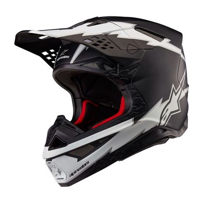 Casque cross Alpinestars SUPERTECH S-M10 - AMPRESS 2023 - Noir / Blanc
