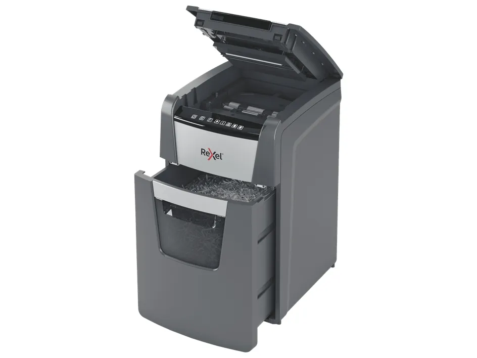 Makulator Rexel Optimum AutoFeed  130X krydsmakulering 4x28 mm (P-4)