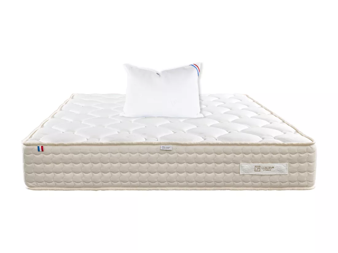 Matelas 90x190 cm, Sublime, 20 cm, mémoire de forme, ferme + 1 oreiller