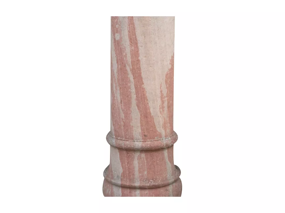BISCOTTINI Colonne - Obélisque en Pierre Massif Finition Antique - Décorative - Jardin - Extérieur - Sculpture -Décoration de Jardin - 27x27x177cm